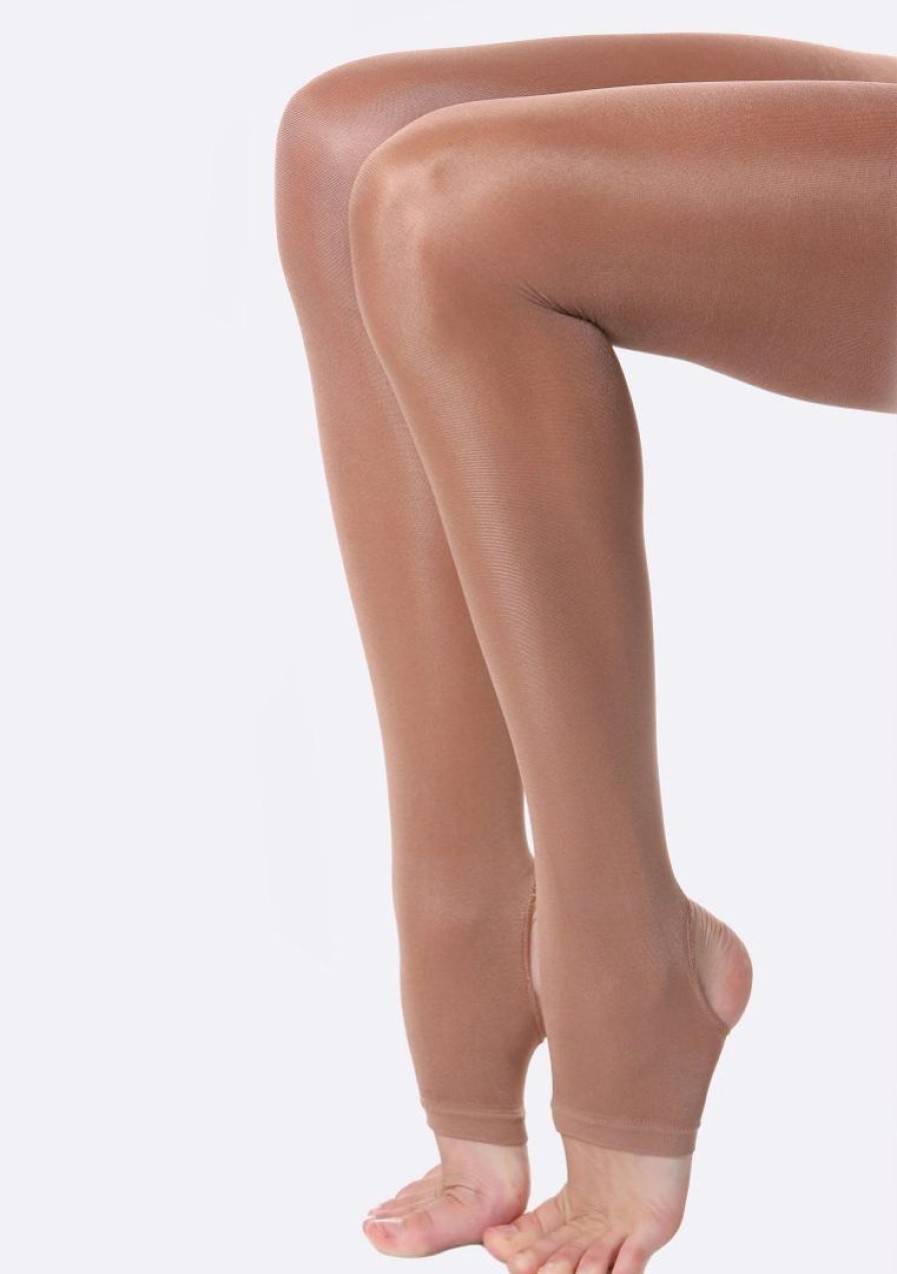 Footwear studio Stirrup Tights | Studio 7 Stirrup Shimmer Tights | Adult Tan