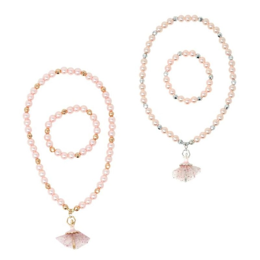 Accessories pink | Pink Poppy Accessories Little Ballet Dancer Necklace & Bracelet Set