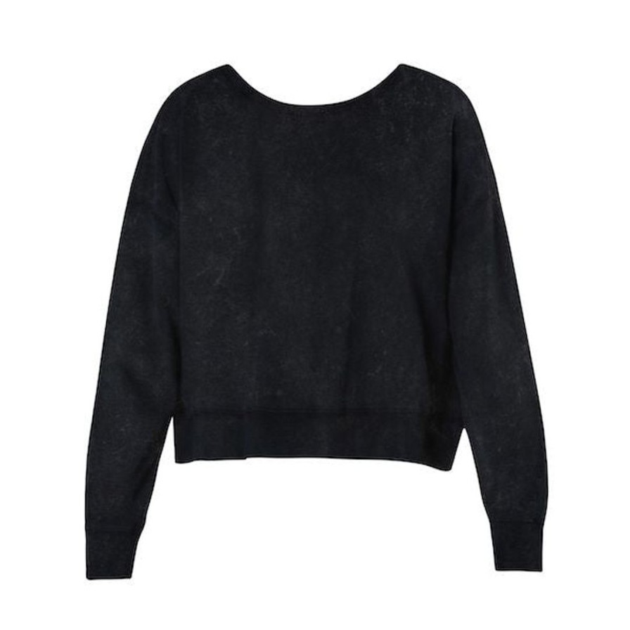 Dancewear energetiks | Energetiks Kira Cropped Sweater | Black Dancewear