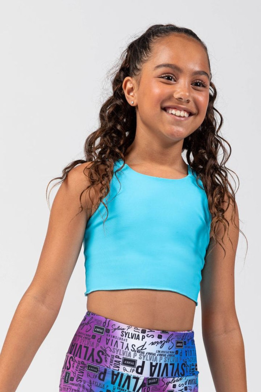 Dancewear sylvia | Sylvia P Chromatic Reversible Cropped Singlet Tops