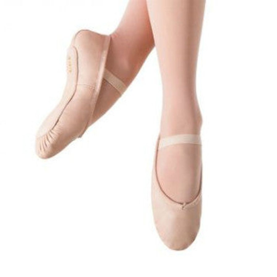 Footwear dancewear | Dancewear Nation Footwear Bloch Dansoft Leather Ballet Flat (Womens) Pink