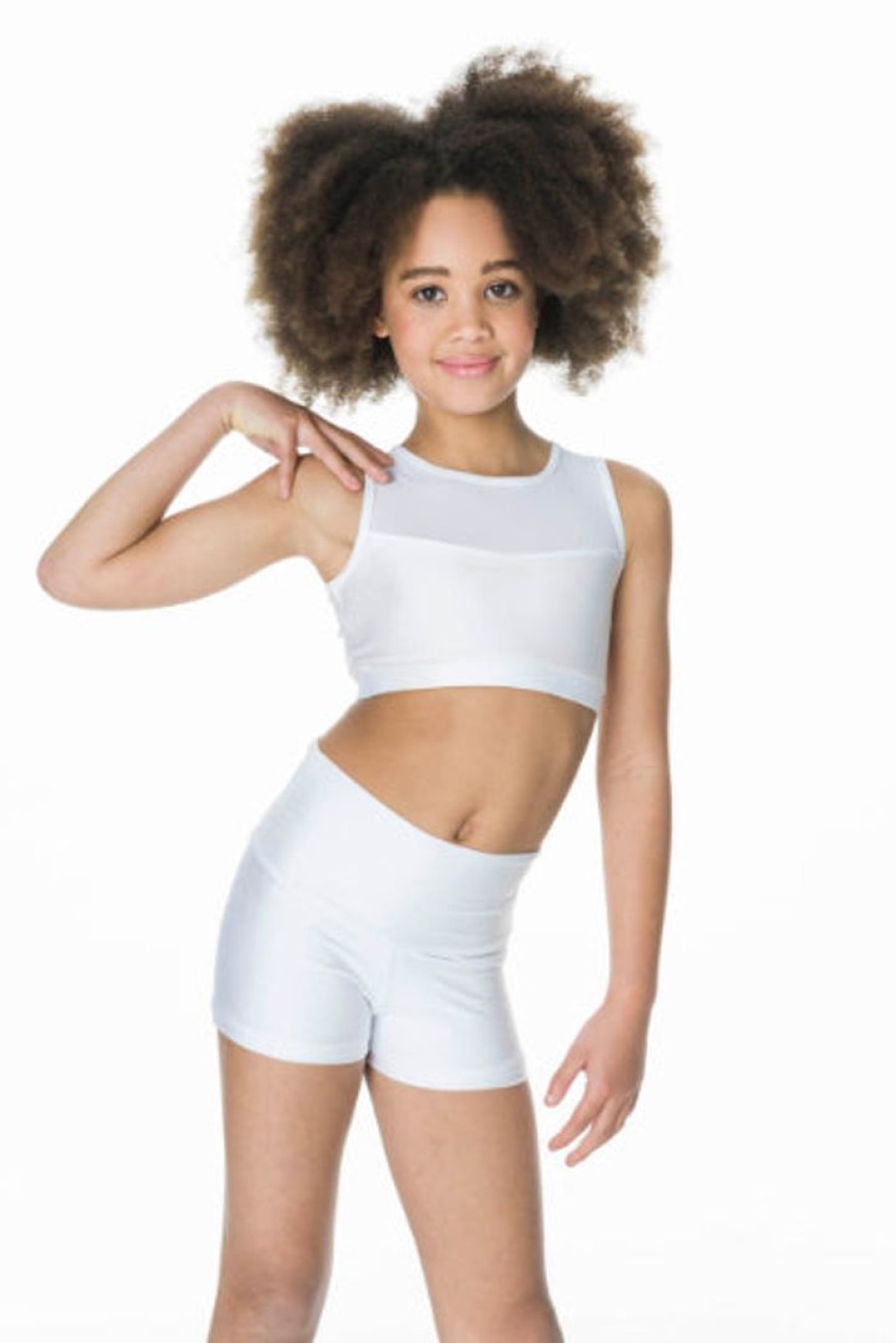 Ready-To-Wear Costuming studio | Studio 7 Mesh Crop Top | Adult Dancewear