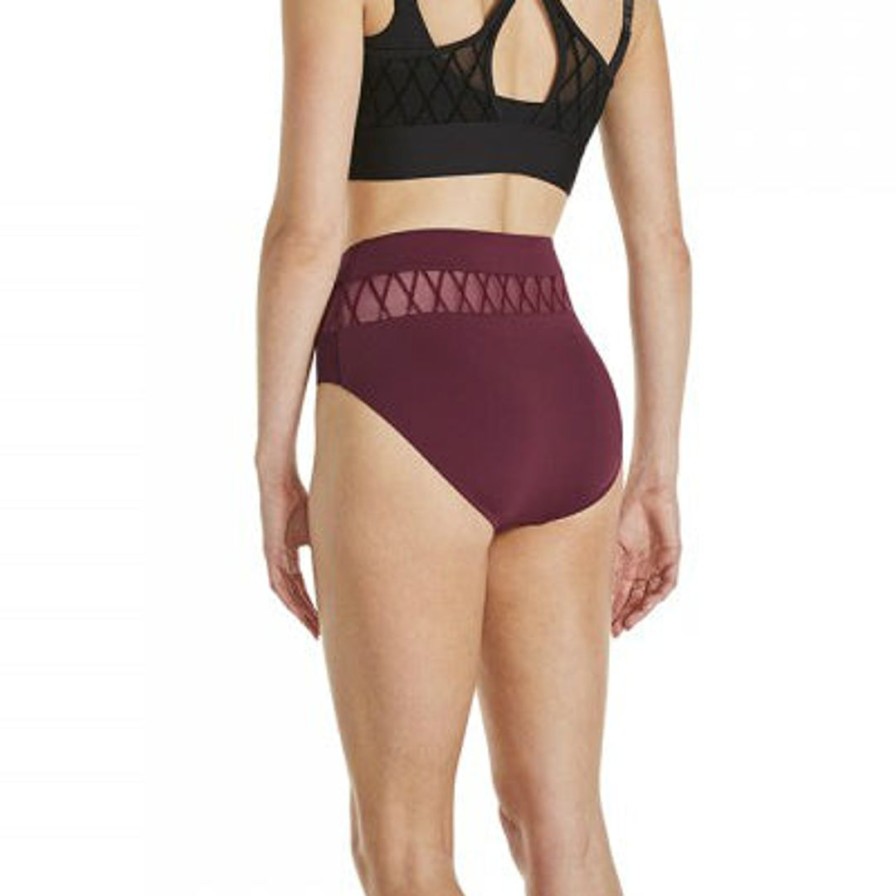 Dancewear bloch | Bottoms Bloch Sale | Diam Mesh Briefs (Adult) Burgundy