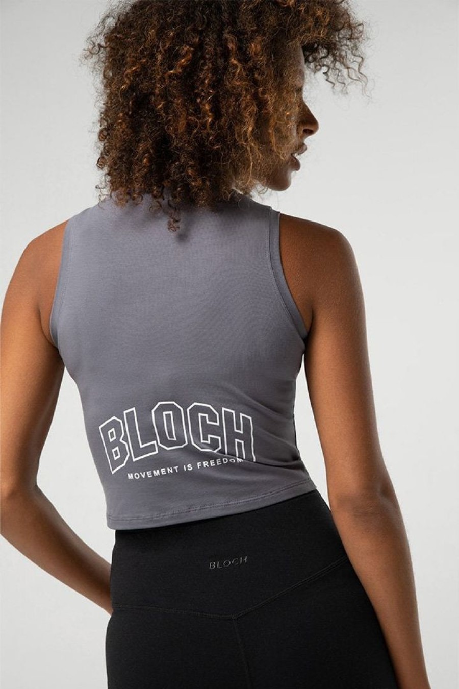 Dancewear bloch | Bloch Heritage Crop Tank Charcoal (Adult)