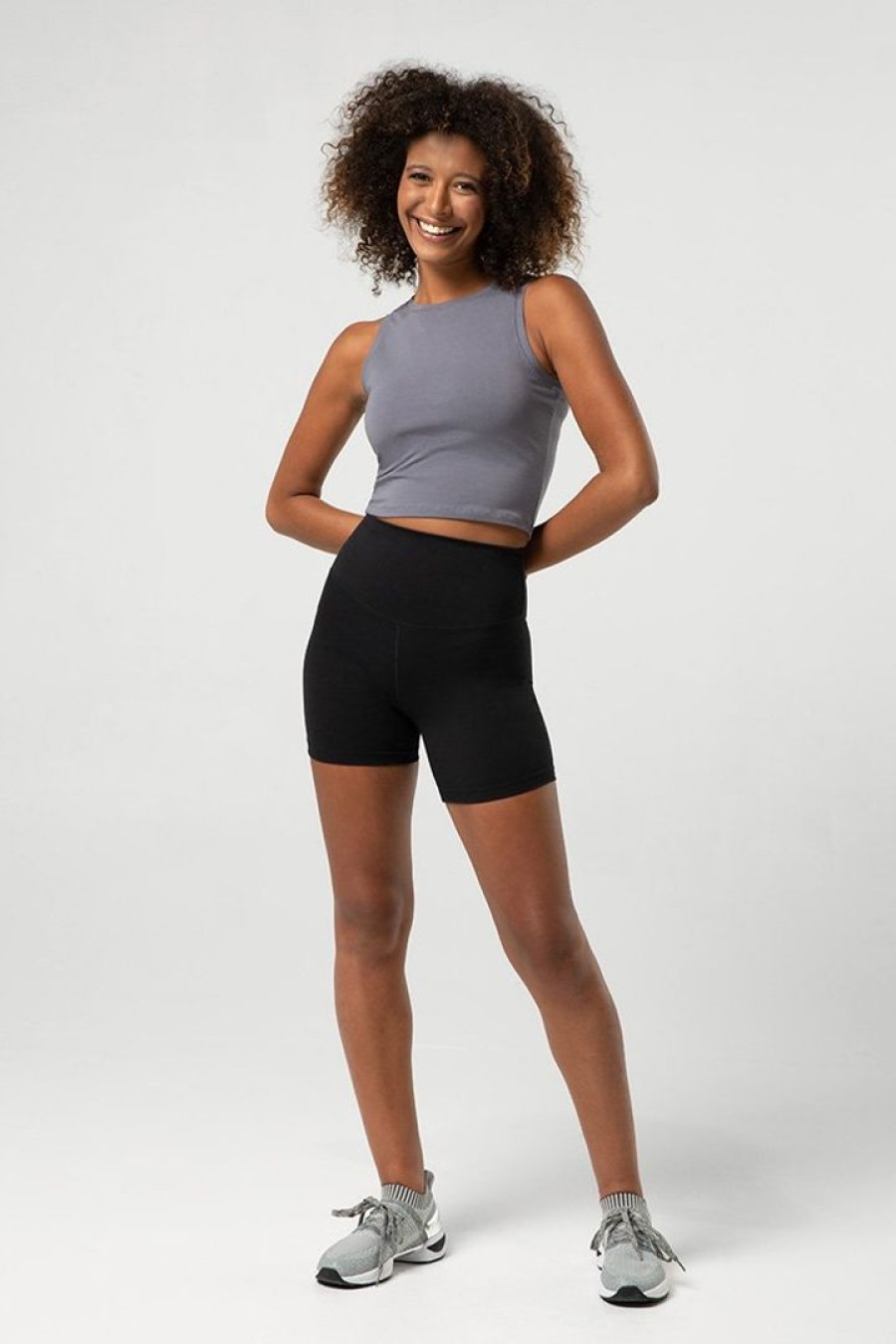 Dancewear bloch | Bloch Heritage Crop Tank Charcoal (Adult)