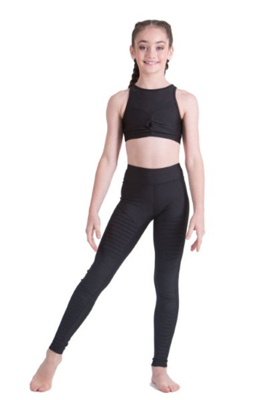 Ready-To-Wear Costuming studio | Studio 7 Olive Crop Top Dancewear Black