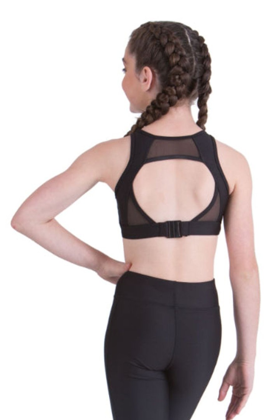 Ready-To-Wear Costuming studio | Studio 7 Olive Crop Top Dancewear Black