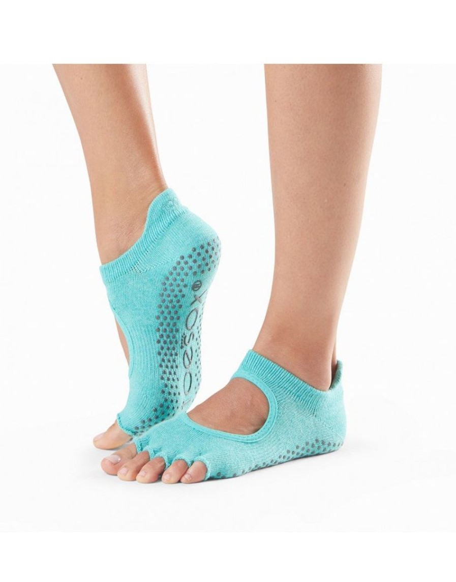 Footwear toesox Dance Socks | Dance Socks Toesox Half Toe Bellarina Socks ( ) Aqua