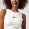 Dancewear bloch | Bloch Tonal Print Crop Tank White (Adult)