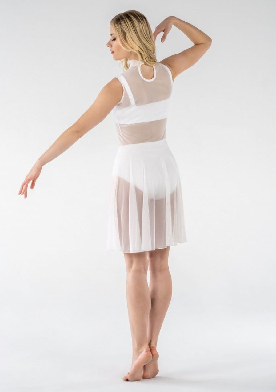 Dancewear studio | Studio 7 Mesh Performance Dress | White Dresses