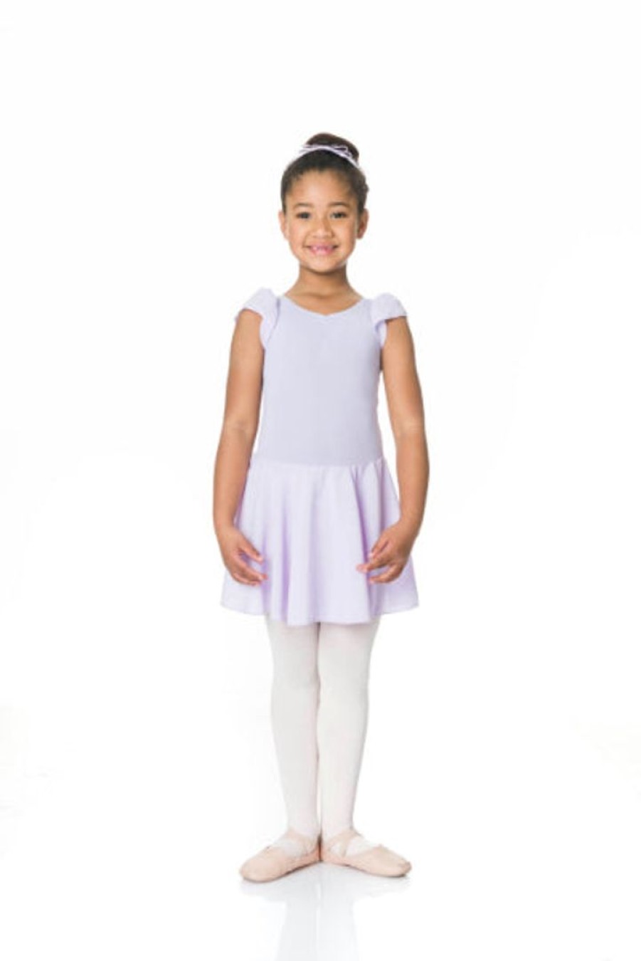 Dancewear studio | Studio 7 Cap Sleeve Chiffon Dress | Child Dancewear