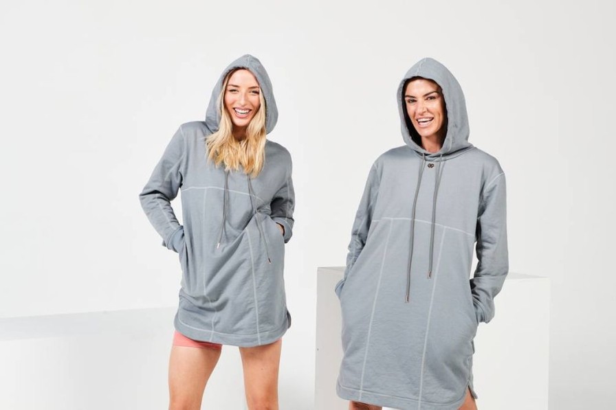 Dancewear claudia | Claudia Dean Dress Hoodie Steel Dancewear