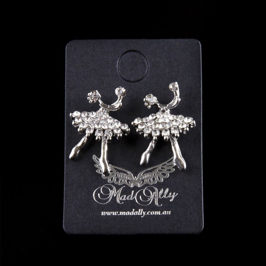 Accessories mad | Gifts Mad Ally Diamante Ballerina Earrings