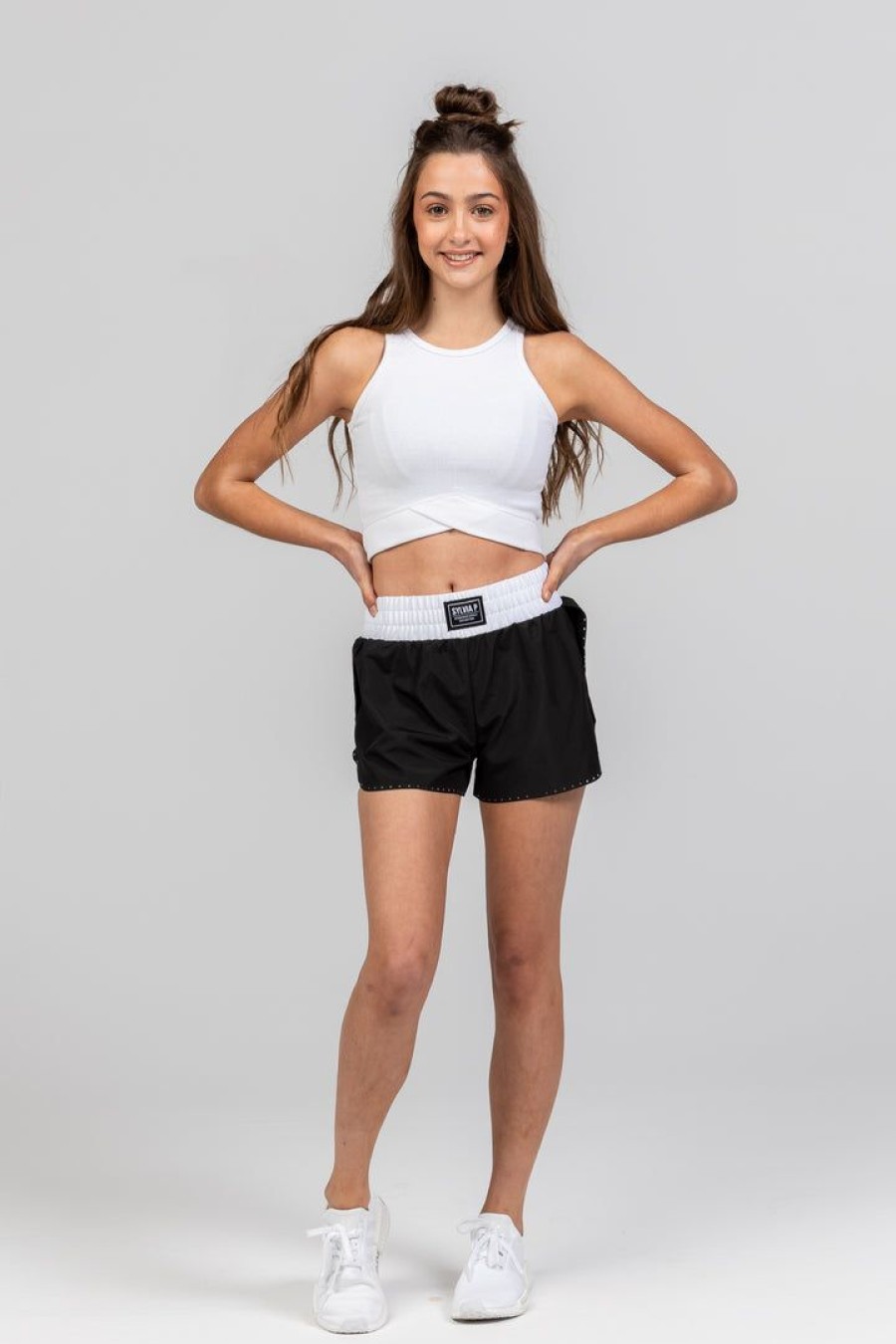 Dancewear sylvia | Sylvia P Staple Cropped Rib Singlet Dancewear