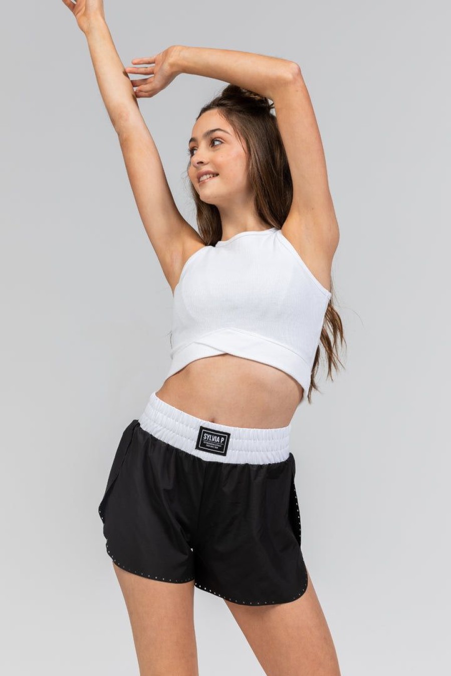 Dancewear sylvia | Sylvia P Staple Cropped Rib Singlet Dancewear