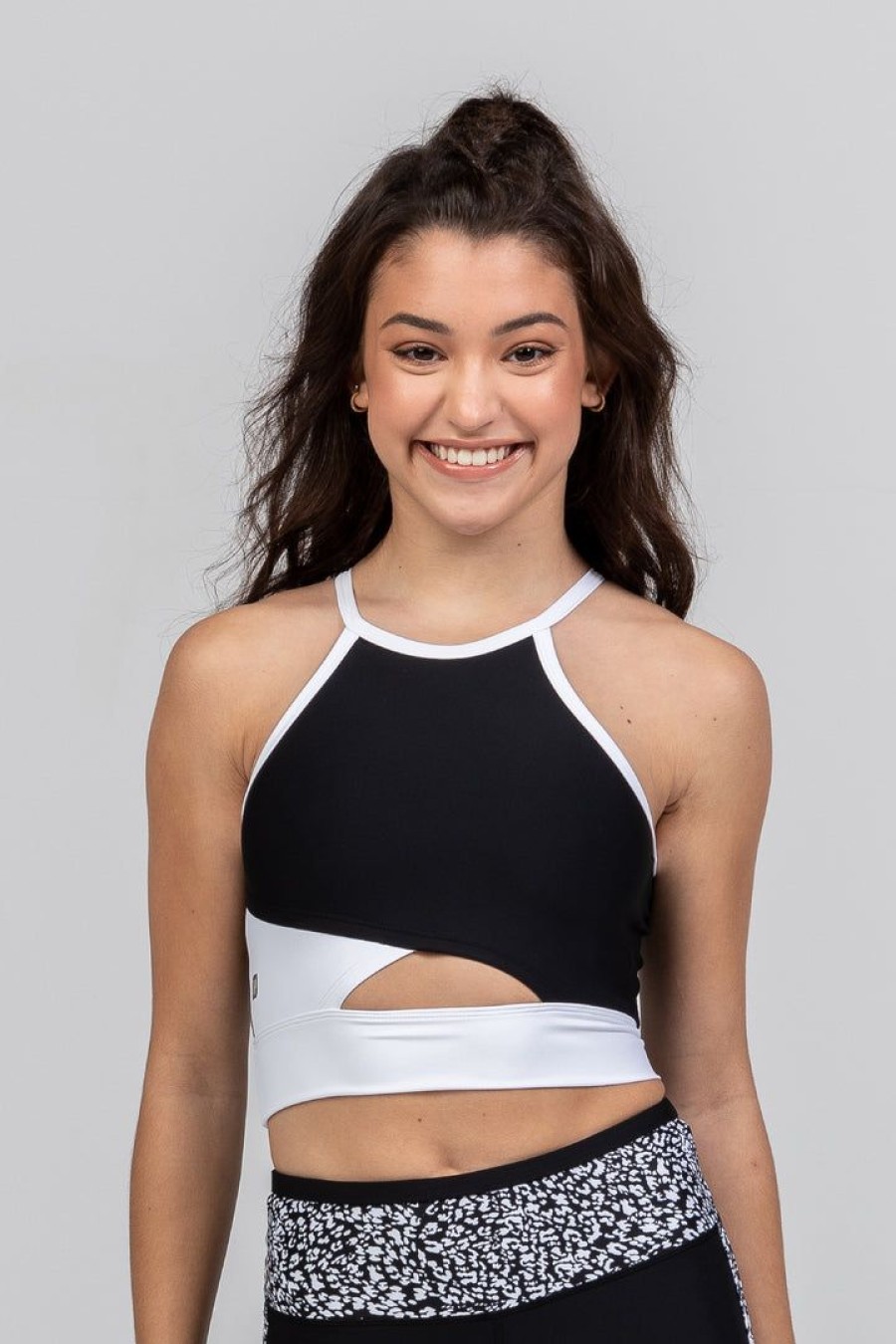 Dancewear sylvia | Sylvia P Asher Cropped Singlet | Black