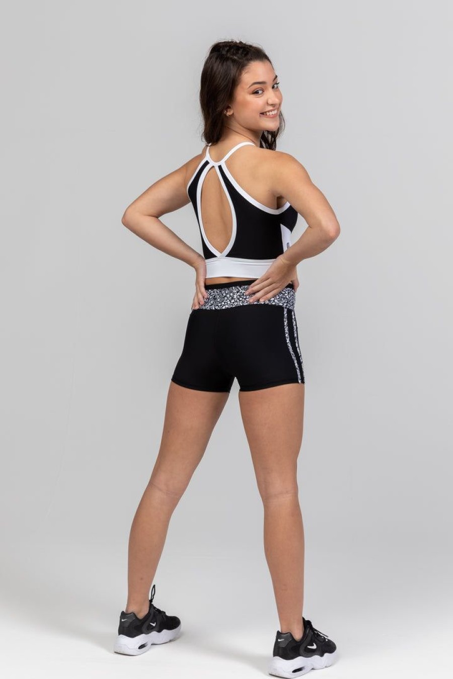 Dancewear sylvia | Sylvia P Asher Cropped Singlet | Black