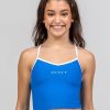 Dancewear sylvia | Sylvia P The Original Cropped Singlet | Atlantic Blue Dancewear