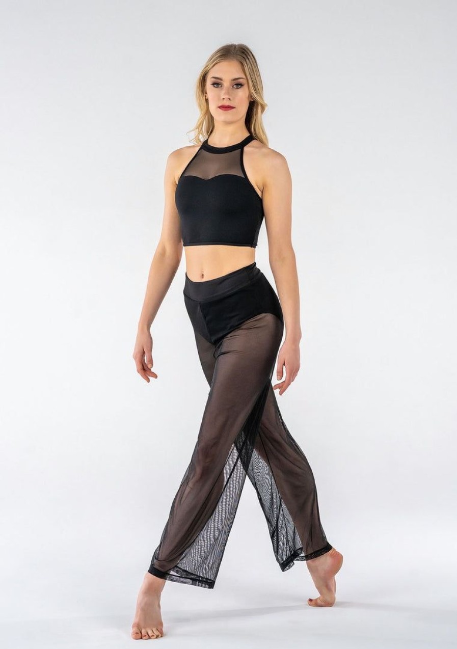 Dancewear studio | Bottoms Studio 7 Mesh Performance Pants | Black