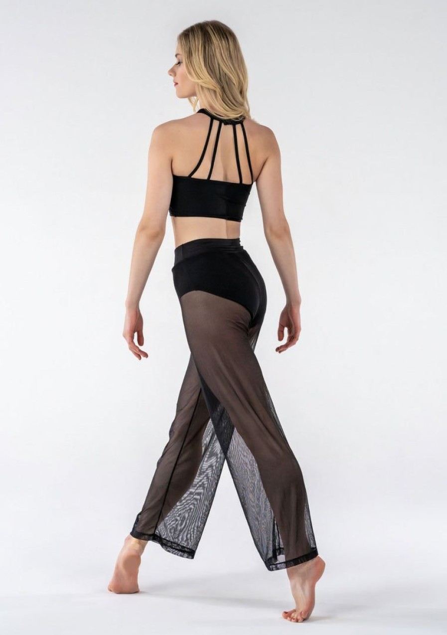 Dancewear studio | Bottoms Studio 7 Mesh Performance Pants | Black