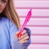 Accessories studio | Gifts Studio 7 Eco-Friendly Ballpoint Pen Hot Pink