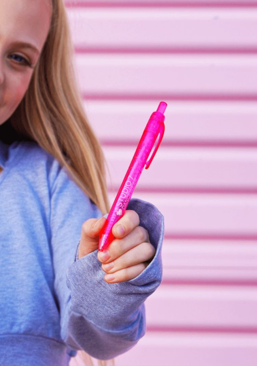 Accessories studio | Gifts Studio 7 Eco-Friendly Ballpoint Pen Hot Pink