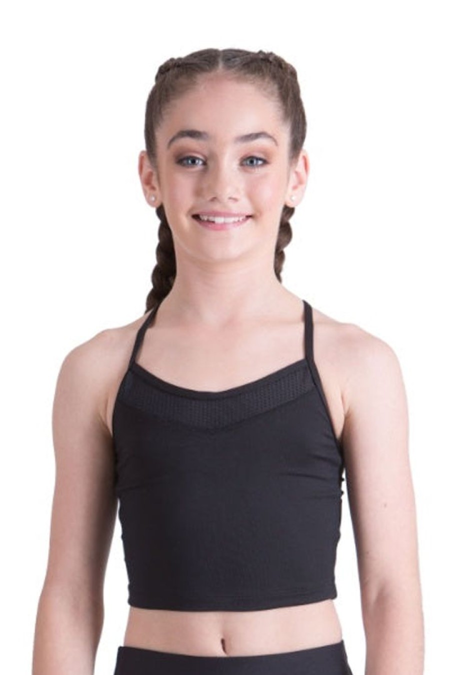 Ready-To-Wear Costuming studio | Studio 7 Dancewear Kara Crop Top Black