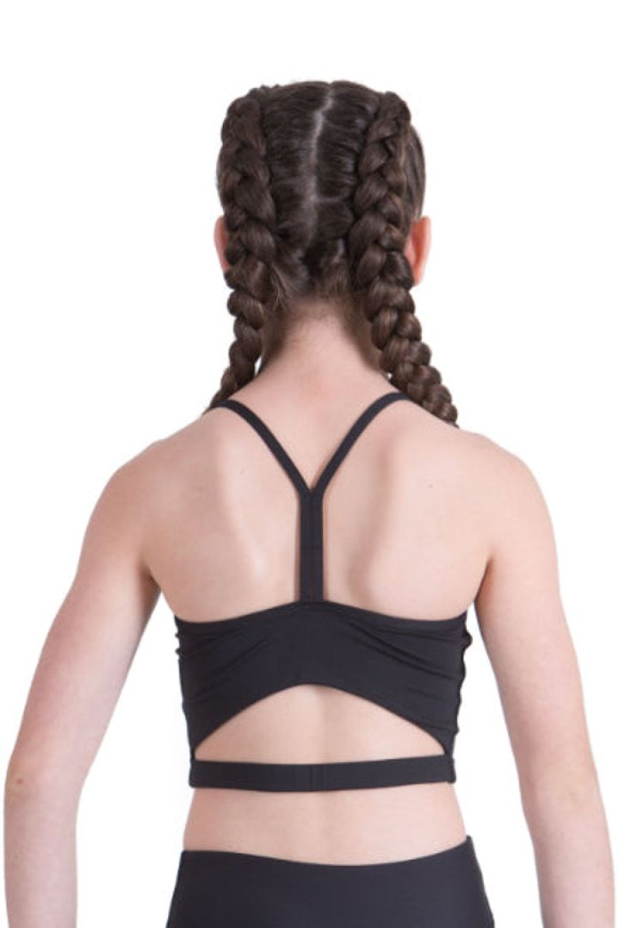 Ready-To-Wear Costuming studio | Studio 7 Dancewear Kara Crop Top Black