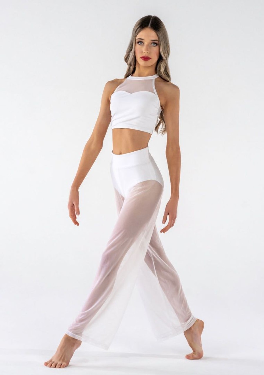 Dancewear studio | Bottoms Studio 7 Mesh Performance Pants | White