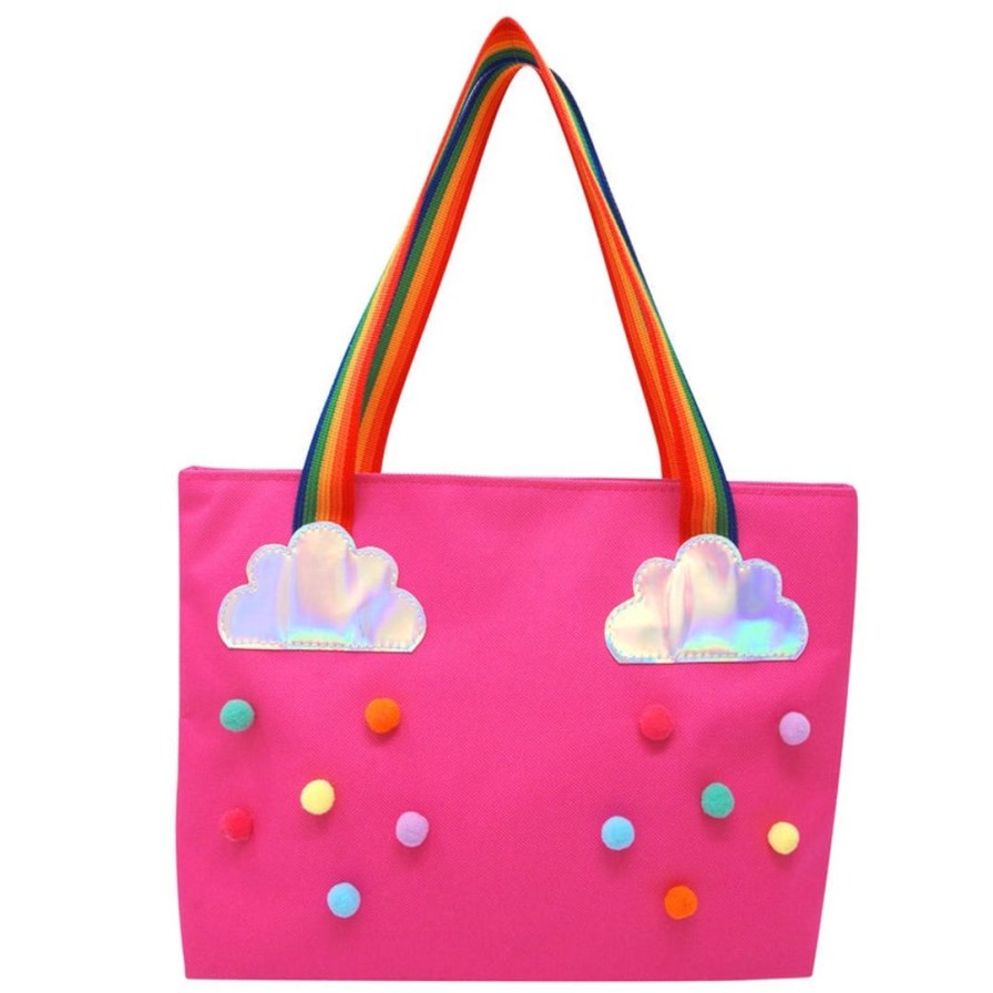 Accessories pink | Pink Poppy Accessories Rainbow Magic Tote Bag | Hot Pink