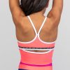 Dancewear sylvia | Sylvia P The Original Cropped Singlet | Neon Cantaloupe