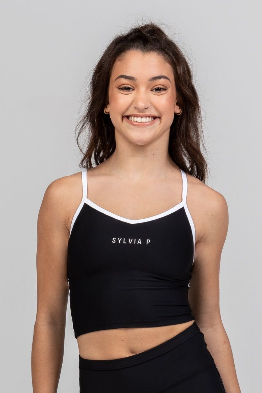 Dancewear sylvia | Dancewear Sylvia P The Original Cropped Singlet | Black