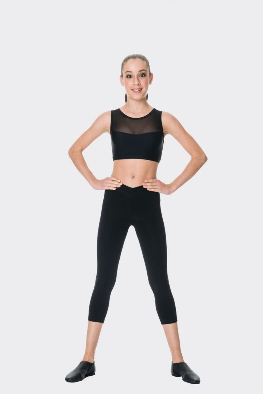 Dancewear studio | Studio 7 Cotton 3/4 Leggings | Adult Black