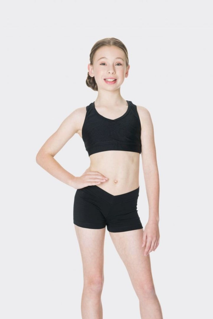 Dancewear studio | Dancewear Studio 7 Cotton Hot Shorts | Child Black