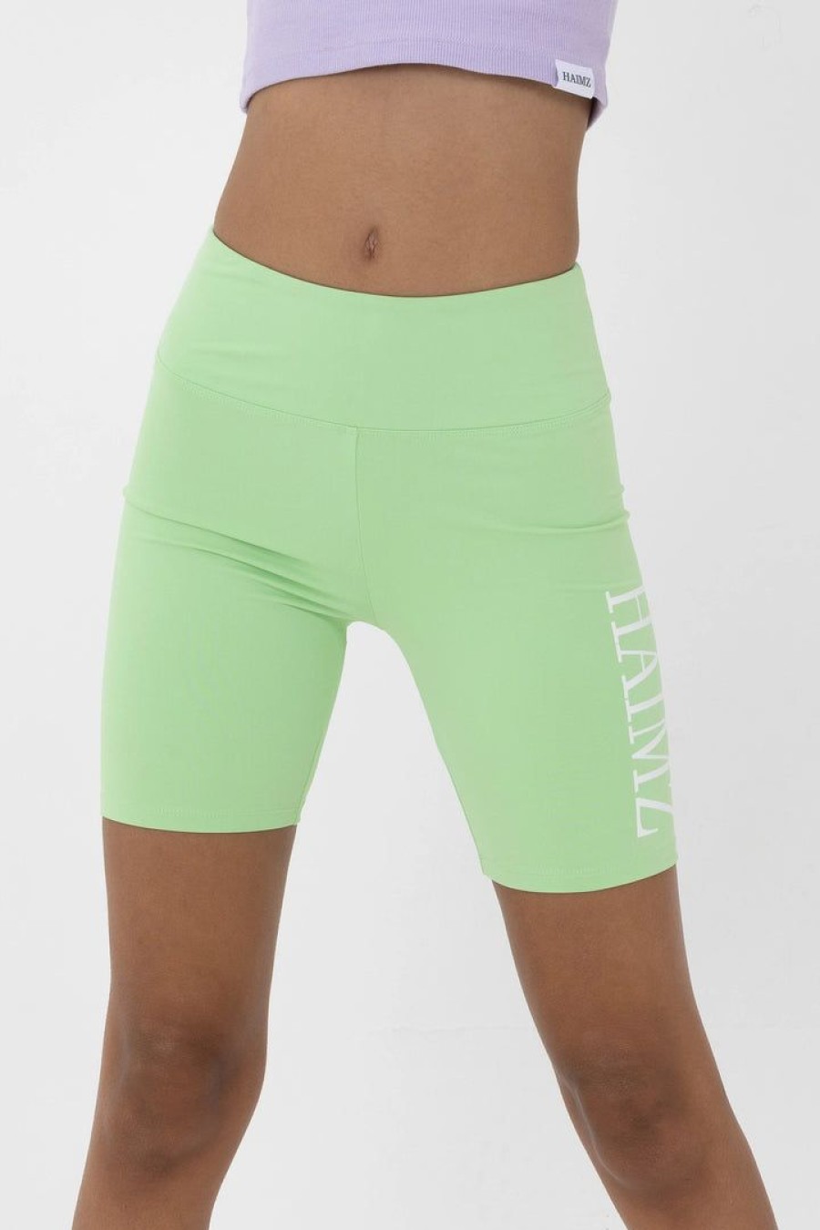 Dancewear haimz | Haimz Wear Bike Shorts | Lime Bottoms