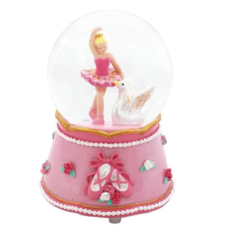 Accessories pink | Pink Poppy Little Ballet Dancer Musical Snow Globe