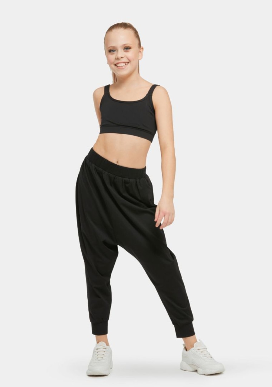 Dancewear studio | Studio 7 Unisex Harem Pants Bottoms Black