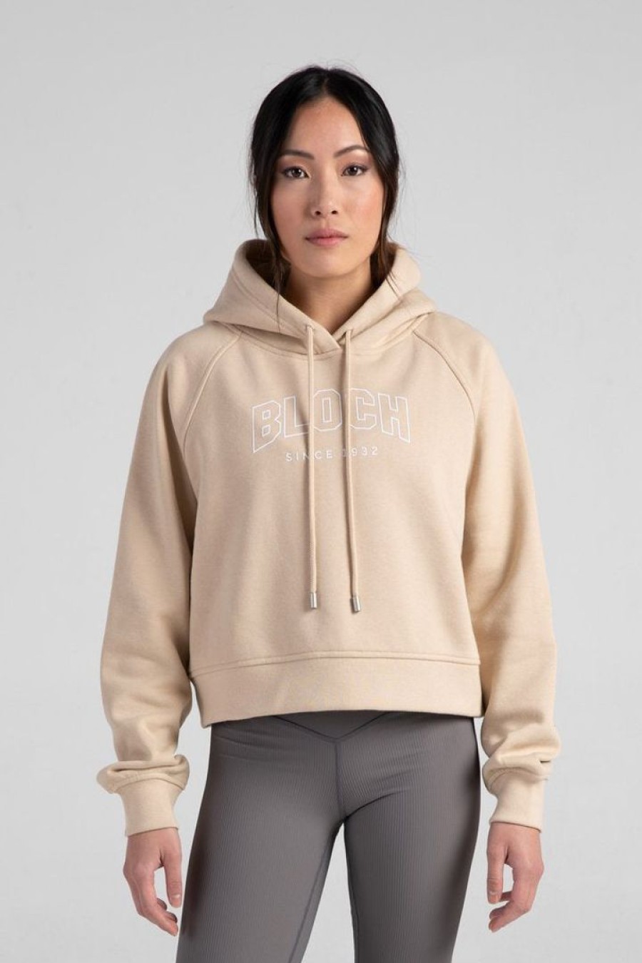 Dancewear bloch | Bloch Sale | Off-Duty Terry Crop Hoodie | Oat