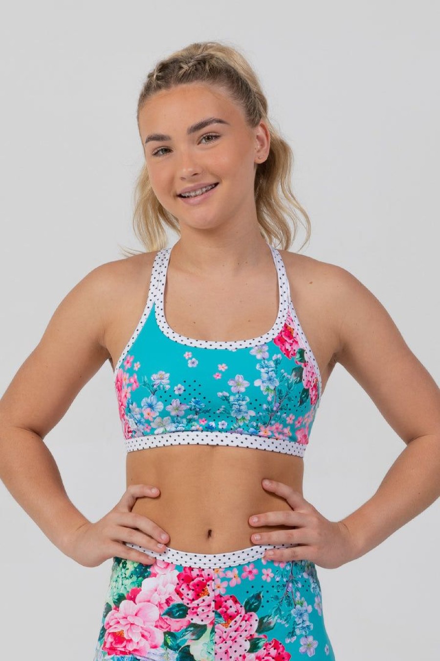 Dancewear sylvia | Sylvia P Azalea Blooms Crop Top