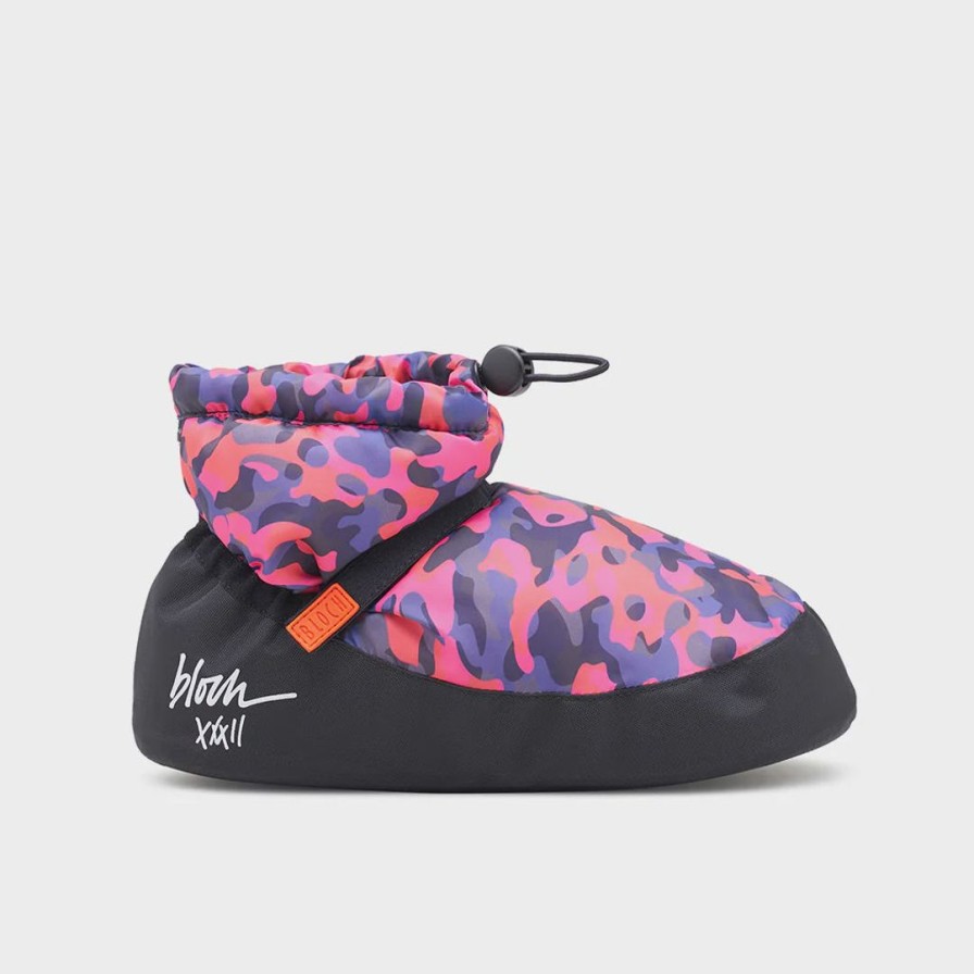 Dancewear bloch | Knits & Warm-Up Bloch Limited Edition Ankle Warm Up Booties | Camo Pink