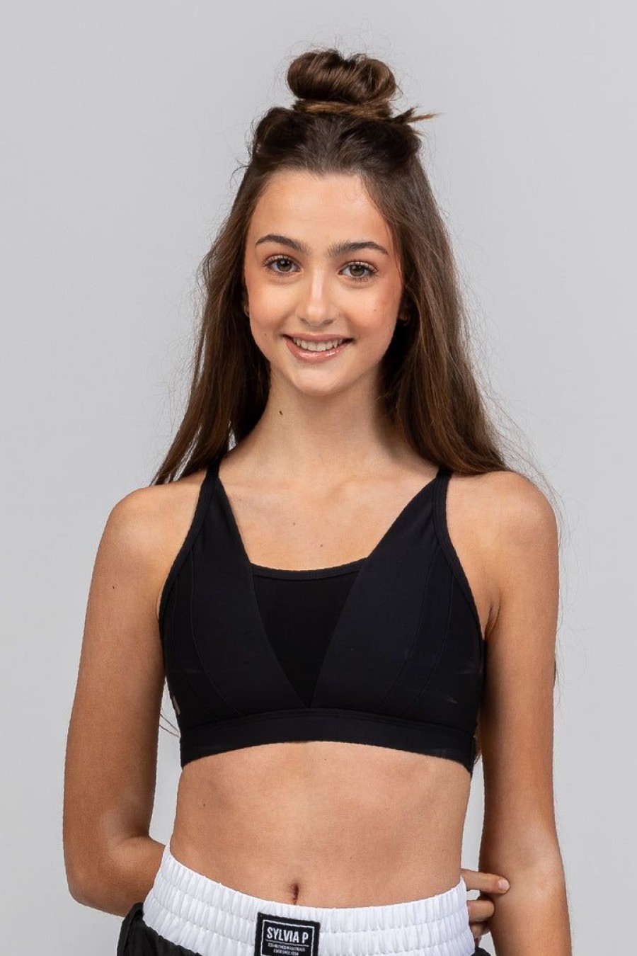 Dancewear sylvia | Dancewear Sylvia P Dolce Vita Crop Top | Black