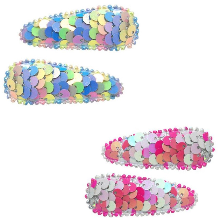 Accessories pink | Poppy Accessories Mermaid Sequin Snap Clips