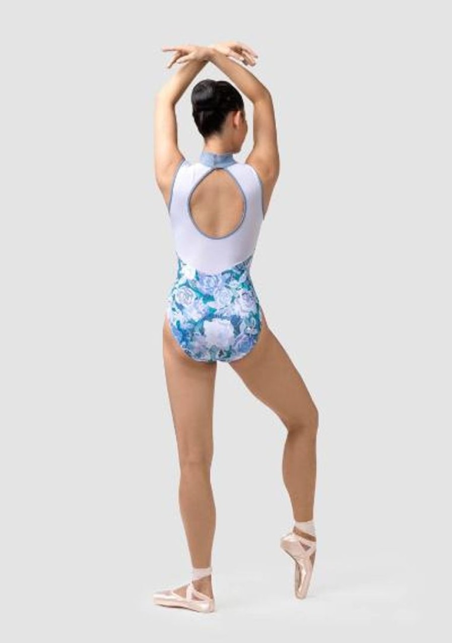 Dancewear uactiv | Dancewear Uactiv Rosette Leotard Blue Roses