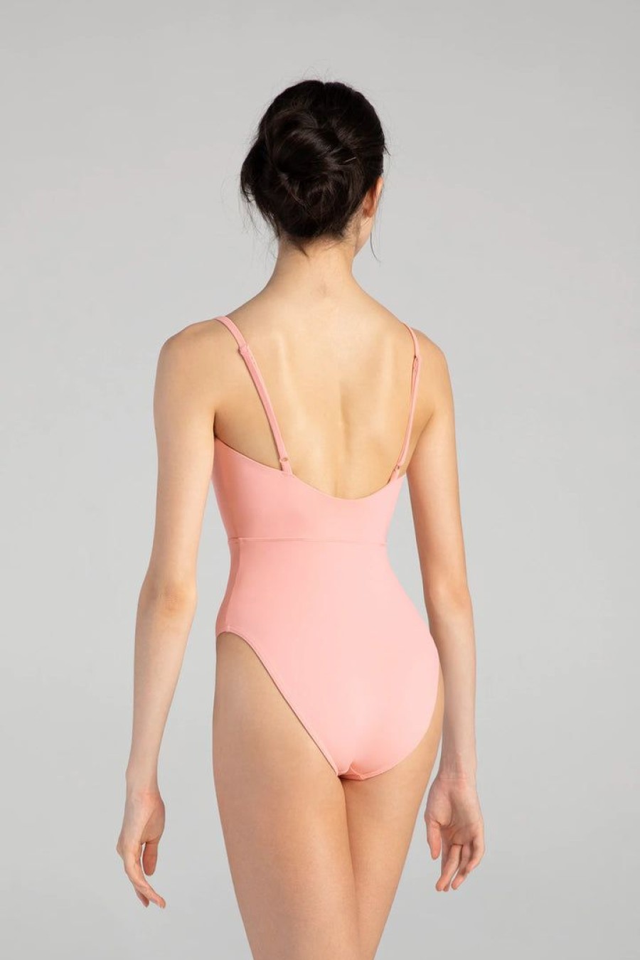 Dancewear bloch | Bloch Lucia Camisole V Mesh Womens Leotard | Peach