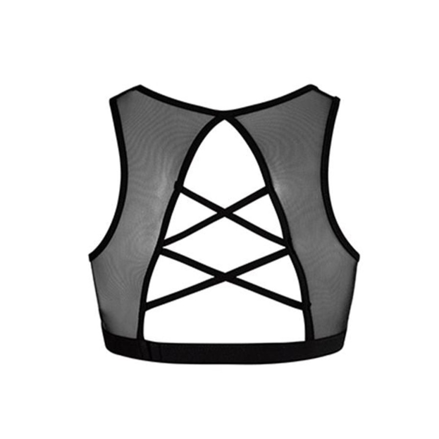 Dancewear energetiks | Energetiks Alaina Crop Top | Black Dancewear